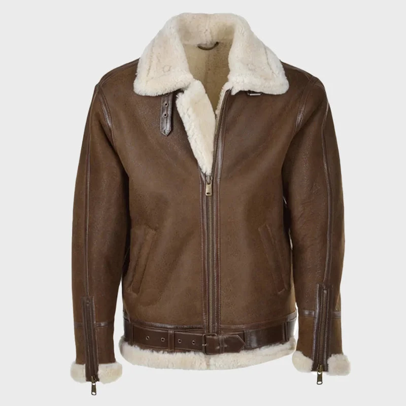 Men’s Antique Sheepskin Flying Jacket