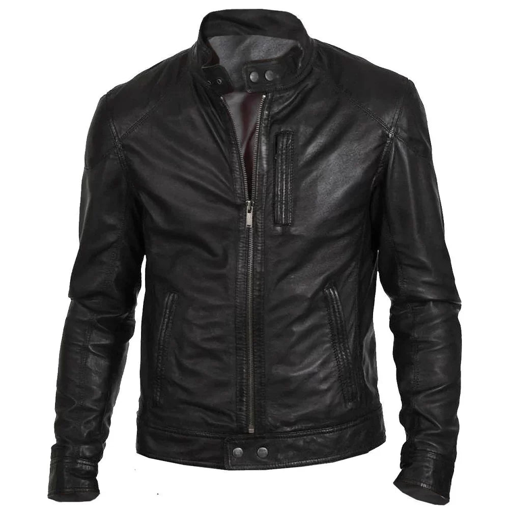 Men’s Hunt Black Leather Jacket