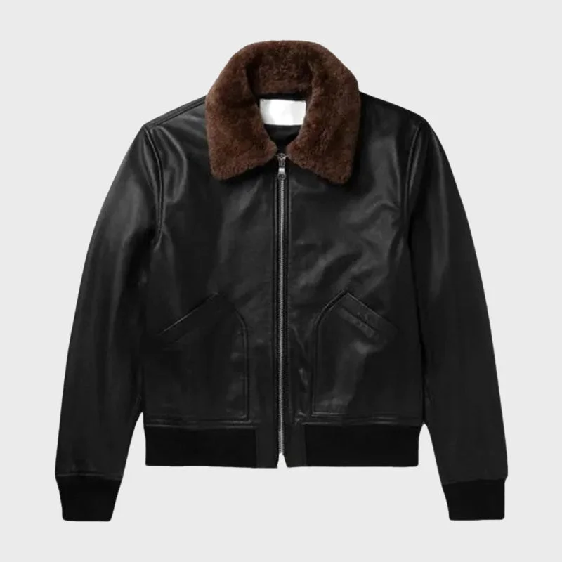 Men's Bomber Shearling Jacket