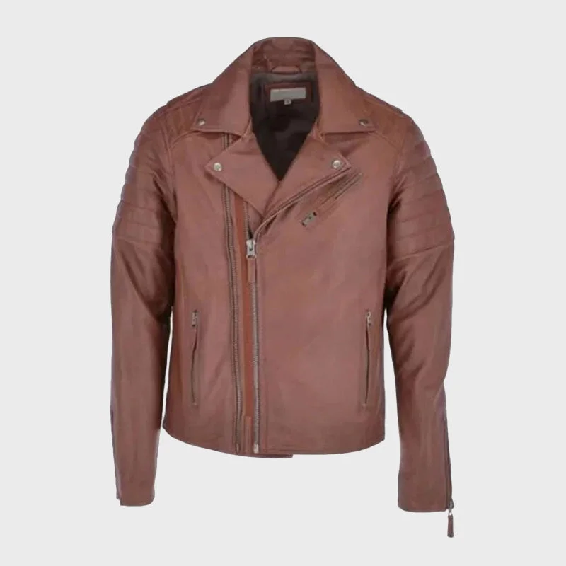 Men's Leather Vintage Biker Jacket