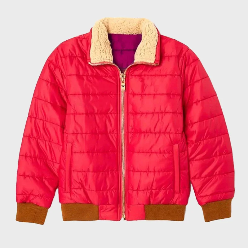 Women’s Rainbow Sunburst Bomber Puffer Jacket