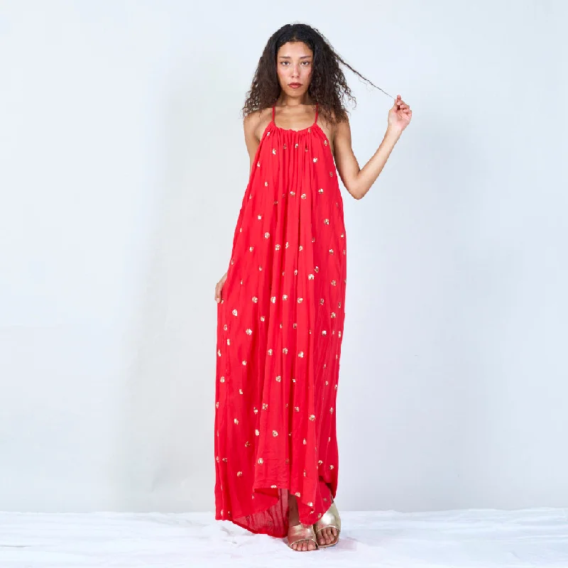 Maxi dress with delicate embellishments wholesale