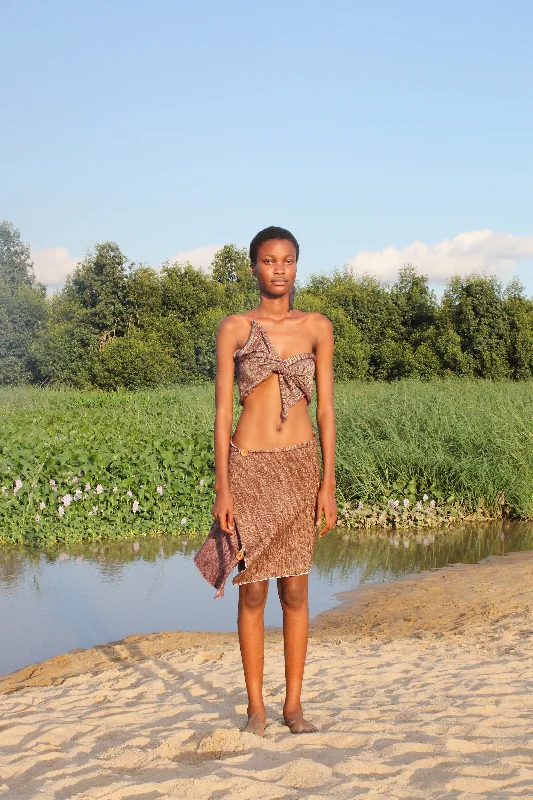 African Handmade Knit Wrap Skirt