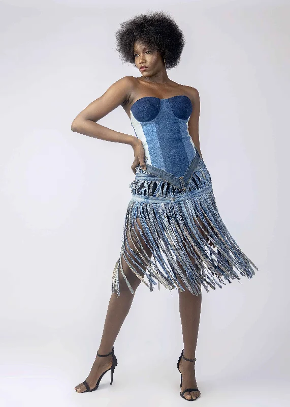 Odeneho Corset & Fringe Skirt