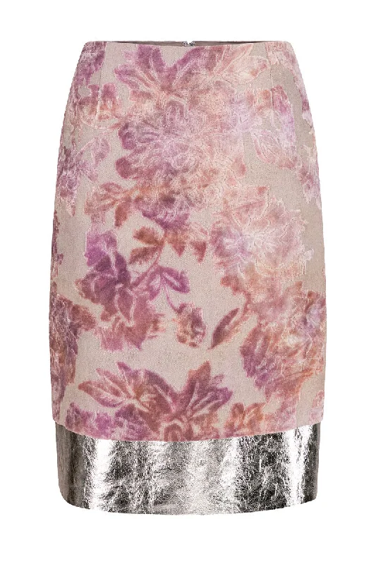 Salbina Velvet Brocade Skirt