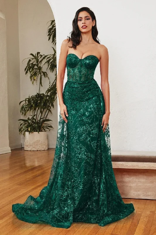 Emerald 8 Cinderella Divine CB046 Long Floral Prom Dress Sale